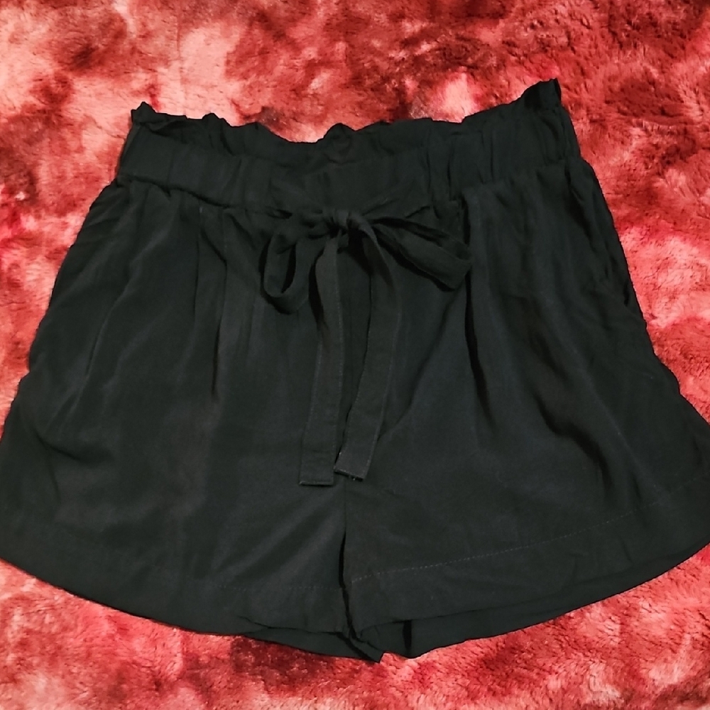 Ambiance Black High Waist Women's Shorts ⚡️